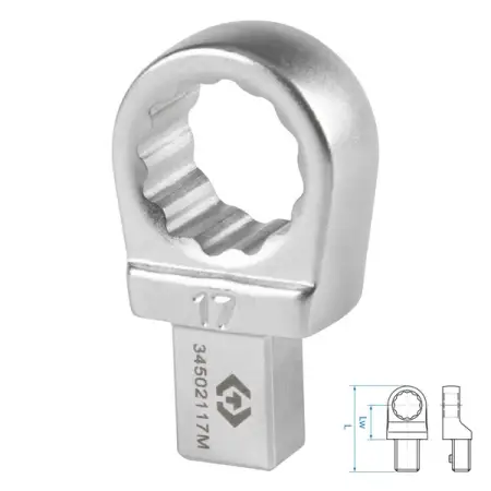 Насадка накидная серии FIT, 17 мм, 9x12 мм KING TONY 34502117M