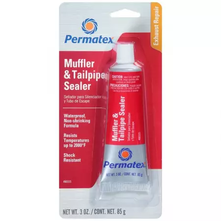 Герметик глушителя и выхлопной трубы высокотемпературный, 85 г, Permatex Muffler & Tailpipe Sealer