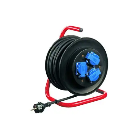 Удлинитель промышленный 40 м 220 В 3 розетки на открытой катушке Lena Lighting 110184