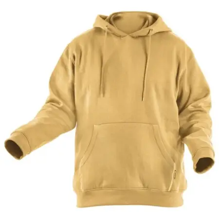 Толстовка хлопковая, горчичная HOEGERT Niers, размер 2XL, HT5K381-2XL