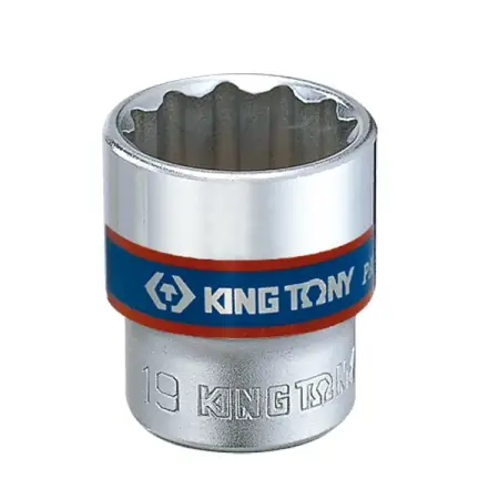 Головка торцевая 18 мм двенадцатигранная квадрат 3/8 дюйма King Tony 333018M