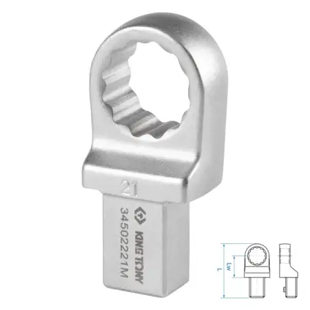 Насадка накидная серии FIT, 21 мм, 14x18 мм KING TONY 34502221M