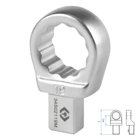 Насадка накидная серии FIT, 19 мм, 9x12 мм KING TONY 34502119M