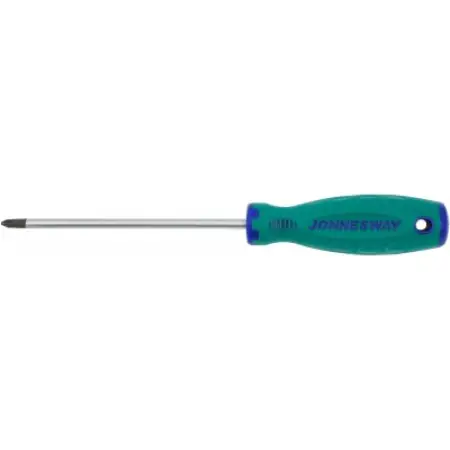 Отвертка стержневая крестовая ANTI-SLIP GRIP, PH2x150 мм, Jonnesway, D71P2150