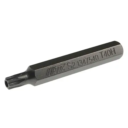 Бита TORX с отверстием удлиненная T40Hx75 мм, 10 мм, JTC-1347540