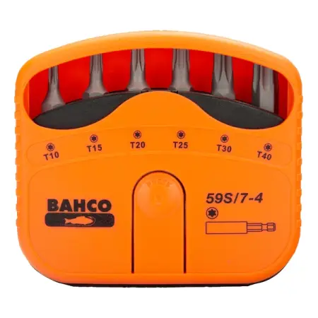 Набор вставок (бит) 1/4 дюйма TORX, 7 предметов, BAHCO 59S/7-4