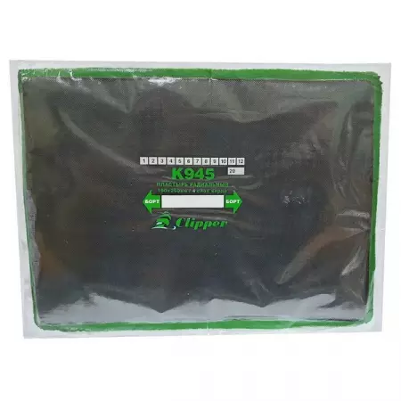 Пластырь радиальный кордовый 190x255 мм, 4 слоя корда, 1 шт, Clipper K945