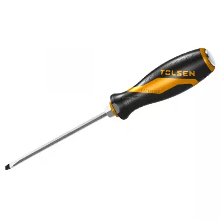 Отвертка шлицевая GRIPro, Slotted 6,5 мм, 150 мм, силовая, TOLSEN TT20115