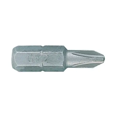 KING TONY 102512P Вставка (бита) 1/4 дюйма, Phillips, PH2, L=25 мм, тонкая