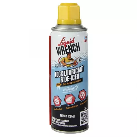 Смазка-размораживатель замков сухая с церфлоном, 85 г, аэрозоль, Gunk Liquid Wrench Lock Lubricant & De-icer