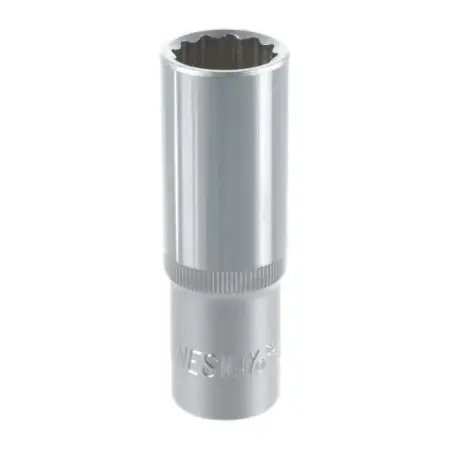 Головка торцевая глубокая 12-гранная 1/2"DR, 18 мм, Jonnesway, S04HD4718