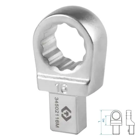 Насадка накидная серии FIT, 16 мм, 9x12 мм KING TONY 34502116M
