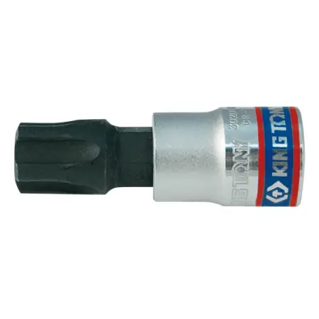 KING TONY 302D10 Торцевая насадка (бита) 3/8", Torx Plus с отверстием, IPR10, L=50 мм