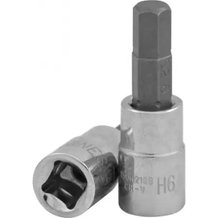 Насадка торцевая 1/2"DR с вставкой-битой шестигранной, H5, L=55 мм, Jonnesway, S09H405
