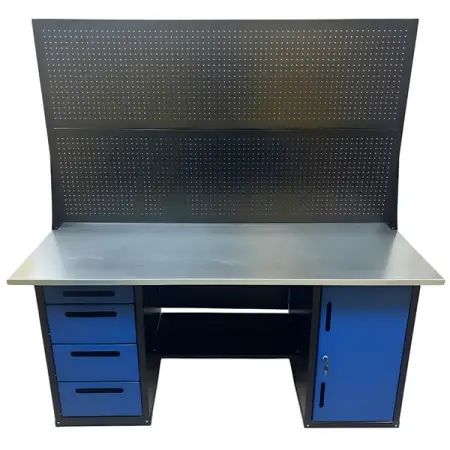 Верстак инструментальный двухтумбовый, двойной экран, Great Wolf GWT-V1800BL2