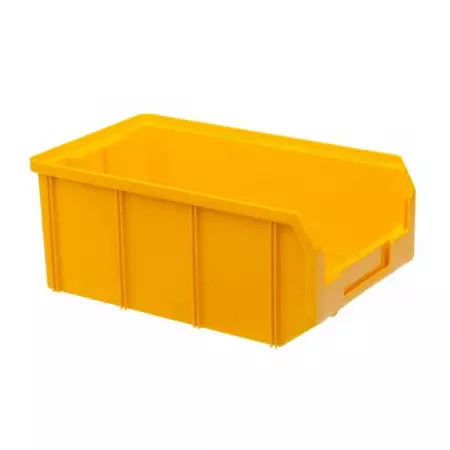 Ящик пластиковый 9,4л 341x207x143мм желтый Ferrum 05.412-1018
