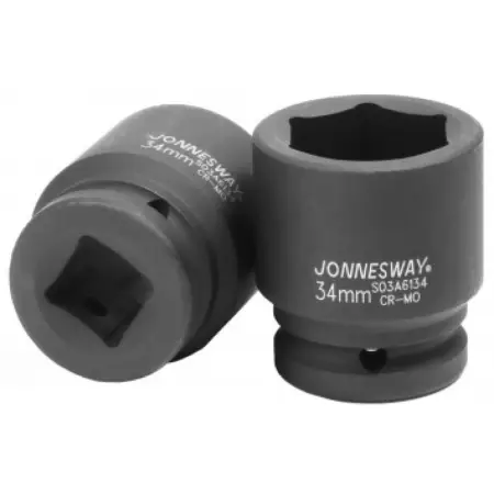 Головка торцевая ударная 6-гранная 3/4"DR, 34 мм, Jonnesway, S03A6134