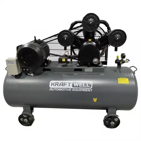 Компрессор поршневой 950 л/мин, 10 бар, 300 л, 380В KraftWell KRW-AC950-300L