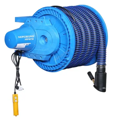Nordberg HRF8075E-KIT Катушка для удаления выхлопных газов с автоматическим приводом, шлангом 75мм*8м и насадкой