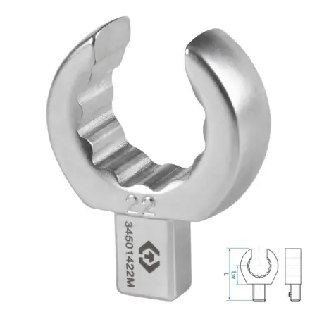 Насадка разрезная серии FIT, 22 мм, 9x12 мм KING TONY 34501422M
