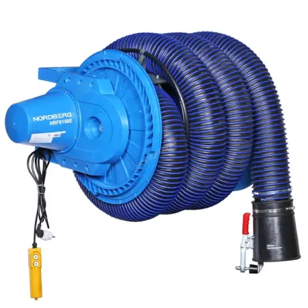 Nordberg HRF8150E-KIT Катушка для удаления выхлопных газов с автоматическим приводом, шлангом 150мм*8м и насадкой