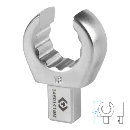 Насадка разрезная серии FIT, 18 мм, 9x12 мм KING TONY 34501418M