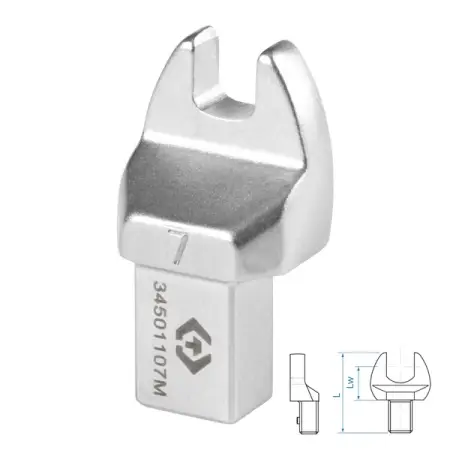 Насадка рожковая серии FIT, 7 мм, 9x12 мм KING TONY 34501107M