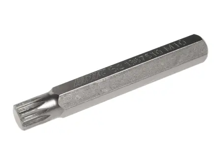 Бита SPLINE М10х75мм 10мм удлиненная S2 JTC