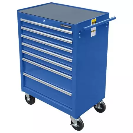 Тележка инструментальная с 7 ящиками, синяя, СТАНКОИМПОРТ BTD-270071CS blu