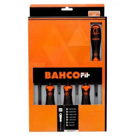 BAHCO B219.017 Набор отверток PHILLIPS, SLOTTED, 7 предметов