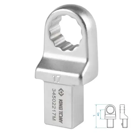Насадка накидная серии FIT, 17 мм, 14x18 мм KING TONY 34502217M