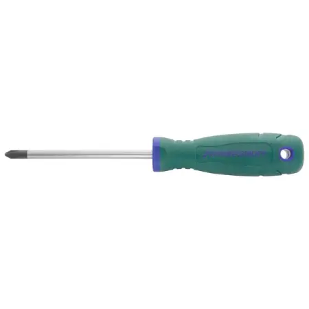 Отвертка стержневая крестовая ANTI-SLIP GRIP, PH2x100 мм Jonnesway D77P2100