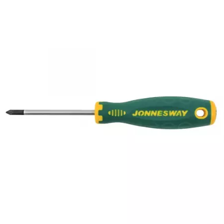Отвертка стержневая POZIDRIV Anti-Slip Grip, PZ1x80, Jonnesway D71Z180