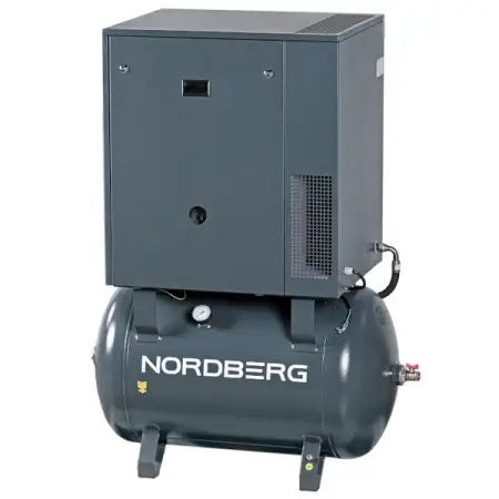 Компрессор винтовой, ресивер 270л, 1000л/мин, NORDBERG NCS270/1000-10