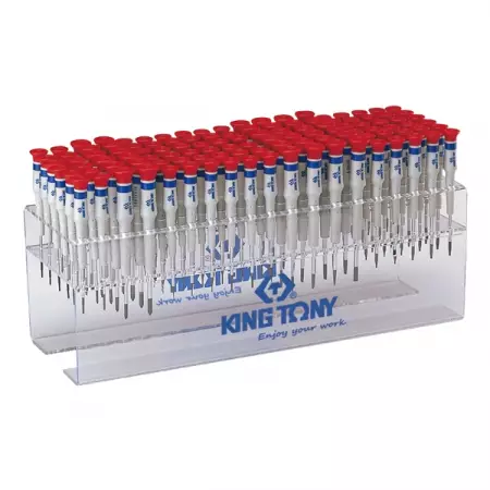 KING TONY 31419MR Стенд с прецизионными отвертками, серии 1431, 1432, 1433, 114 предметов