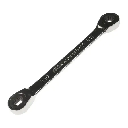 Ключ накидной TORX E10xE12, трещоточный JTC-5426