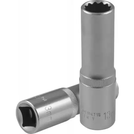 Головка торцевая глубокая 12-гранная 1/2"DR, 13 мм, Jonnesway, S04HD4713
