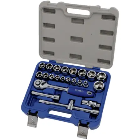 Набор торцевых головок 1/2", 23 предмета, IRIMO 129-23-4