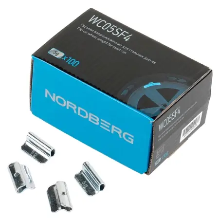 NORDBERG WC05SF4 Грузики балансировочные для стальных дисков Fe 5 г, 100 шт