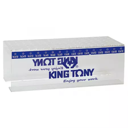 KING TONY 87111 Подставка для отверток на 114 предметов, плексиглас