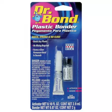 Супер клей для пластика, двухкомпонентный, 2 г + 2,9 мл, Permatex Dr. Bond Plastic Bonder