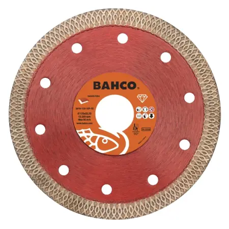 Диск отрезной алмазный по керамике и плитке EXTRA 125x1.2х22.23 мм BAHCO 3916-125-10P-CE
