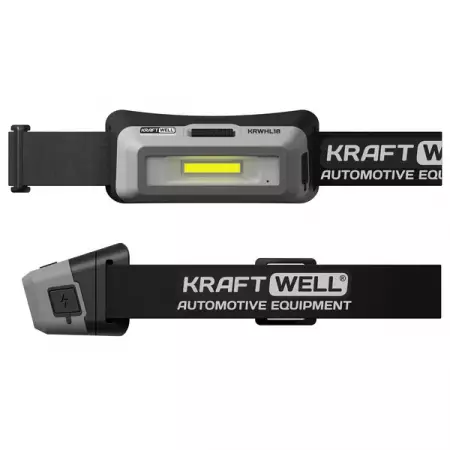 Фонарь налобный светодиодный 3 Вт KraftWell KRWHL18