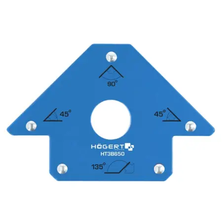 Магнитный угольник для сварки, 34 кг, HOEGERT HT3B650