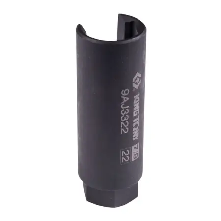 KING TONY 9AJ3322 Головка для кислородных датчиков 3/8", 22 мм, разрезная, глубокая