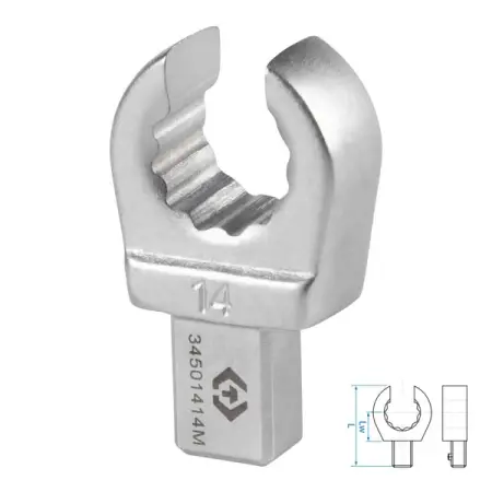 Насадка разрезная серии FIT, 14 мм, 9x12 мм KING TONY 34501414M