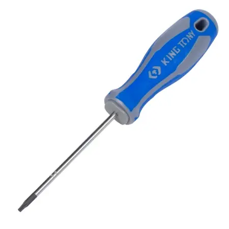KING TONY 14270803 Отвертка TORX T08, 075 мм с отверстием