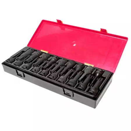 Набор бит-головок ударных 1/2" TORX, HEX, 19 предметов, JTC-K4191