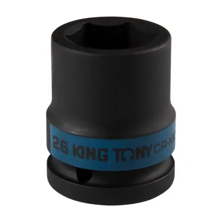 KING TONY 653526M Головка торцевая ударная шестигранная 3/4", 26 мм