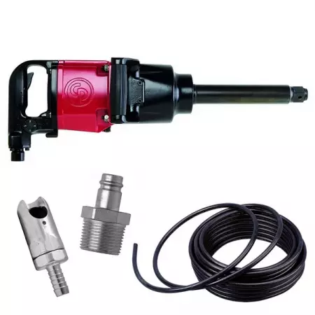 Гайковерт ударный пневматический 1 дюйм, 3390 Нм, Chicago Pneumatic CP5000 + комплект для подключения